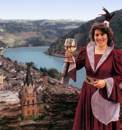 Mittelrhein-Weinprinzessin 1999/2000 Christiane Lambrich, Oberwesel-Dellhofen